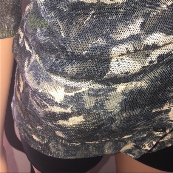 VERA WANG Lavender Label Sheer Floral Cardigan - Picture 3 of 5